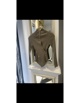 Vizon Düğme Detay Bluz