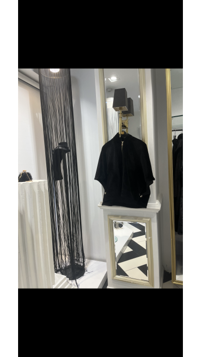 Siyah Fermuarlı Panço