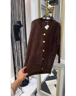 Kahverengi Tüylü Hırka