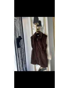 Kahverengi Kürk Yelek