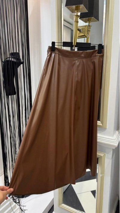 Kahverengi Deri Etek