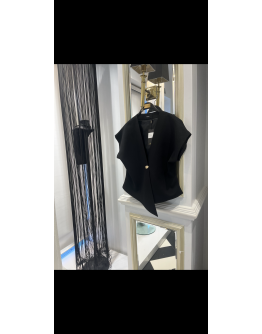 Tek Düğme Düşük Kol Ceket