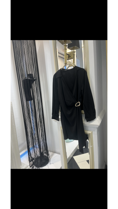 Kruvaze Toka Detay Tunik